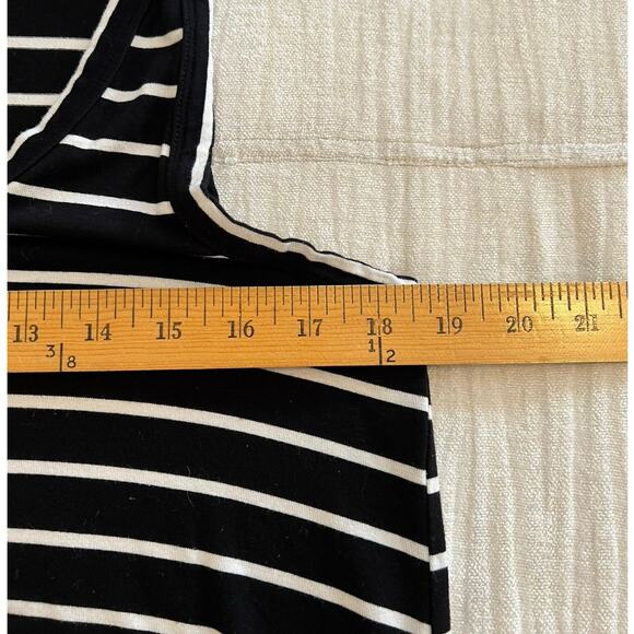 Old Navy Luxe Black & White Striped Tank Top - S Tall - Picture 6 of 6